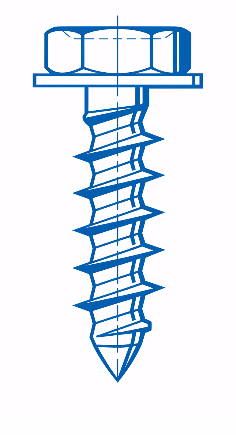Flange Hex illustration drawing