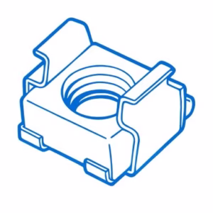 Cage Nuts 1/4UNC Steel Yellow Zinc Plated (0.7-1.6) (CN014013)