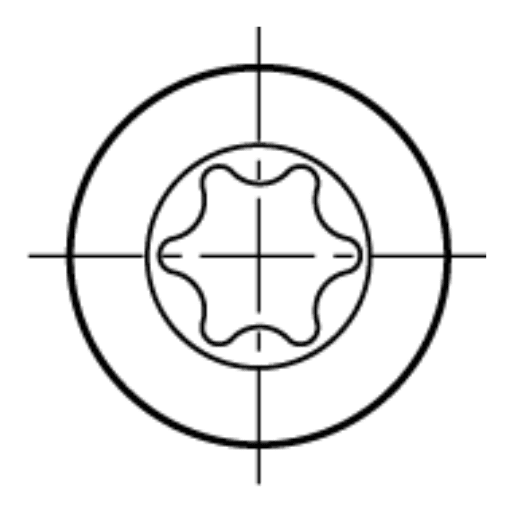 Diagram showing PT Series Torx design