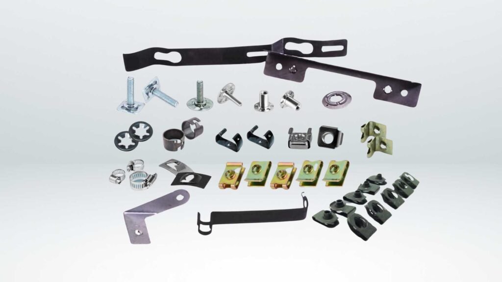 Banner showing different types of Spring Steel & Plastic Fasteners