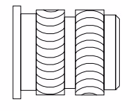 Inserts For Plastics M4 X 16 Heat-Lok Headed Brass (HLHBM416MM)