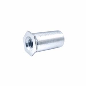 Sheet Metal Self Clinching Stand-Offs Through Hole M4 X 14 Steel Zinc Plated (PSOM414Z)