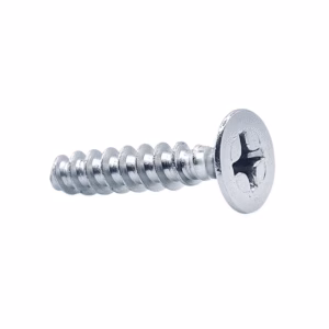 Thread Forming (PT) Screws For Plastics 4.0 X 20 Countersunk Phillips Stainless Steel Black Zinc (WN1413KA40X20SS-BZ)