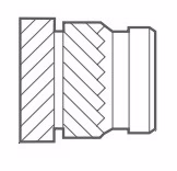 Inserts For Plastics M2 X 2.5 Sonic-Lok Brass (SLBM2-2.5)